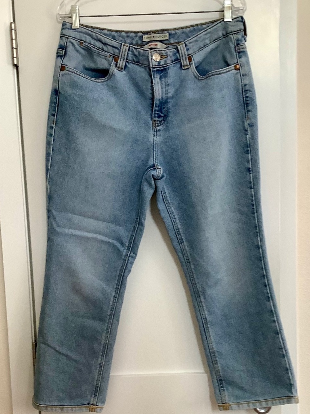 Tommy Hilfiger Hipster Light Blue Ankle Length Women's Jeans